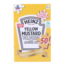 Heinz 50 Piece Mini Jigsaw Puzzle Yellow Mustard