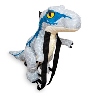 Jurassic World Velociraptor Blue 17-Inch Plush Backpack