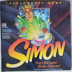 1994 Vintage Simon Electronic Game (Clear Body; Full Size)