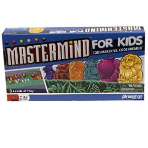 Pressman Mastermind for Kids - codebreaking game With Three Levels of Play Multicolor, 5