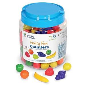 Learning Resources Fruity Fun Counters, Educational Counting & Sorting Toy, Set Of 108