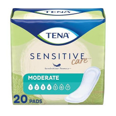 Tena Incontinence Pads For Women, Moderate, Regular, 20 Count