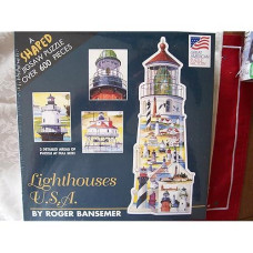 Great American Puzzle Factory Lighthouses Usa 600 Piece Puzzle