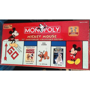 Usaopoly Mickey Mouse 75Th Anniversary Monopoly