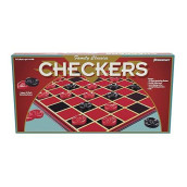 Family Classics Checkers -- With Folding Board And Interlocking Checkers By Pressman