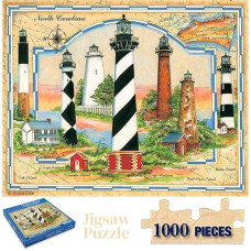 Heritage Coastal Lights Of North Carolina Jigsaw Puzzle - 1000 Pieces