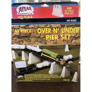 Pier Set (47Pc Set) Ho Scale Atlas Trains