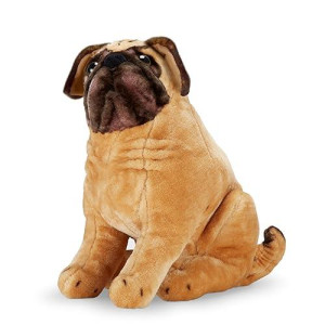 Melissa & Doug Pug Dog - Lifelike Stuffed Animal H: 18 X W: 12 X D: 9.5