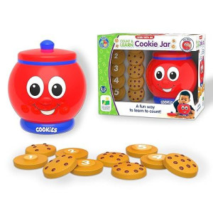 The Learning Journey Learn With Me - Count & Learn Cookie Jar - Counting And Numbers Stem Teaching Toddler Toys & Gifts For Boys & Girls Ages 2 Years And Up - Award Winning Preschool Learning Toys