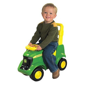 John Deere Ride On Toys Sit 'N Scoot Activity Tractor For Kids Aged 12 Months To 5 Years, Multicolor