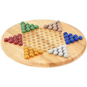 Chinese Checkers With Marbles