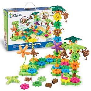 Learning Resources gears gears gears Movin Monkeys Building Play Set, 103 Pieces