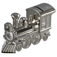 Creative Gifts International Train Bank With Polished Finish, Silver
