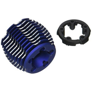 Traxxas 5237 Powertune Blue-Anodized Aluminum Cooling Head And Head Protector (Trx 2.5, 2.5R)