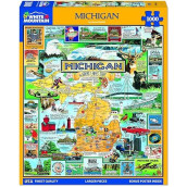 White Mountain Puzzles Best Of Michigan - 1000 Piece Jigsaw Puzzle