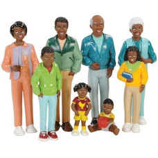 Cre8tive Minds African American Family Doll Set, Multicolor, 1 L x 2 W x 5 H in