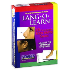 Stages Learning Materials Lang-O-Learn Esl Body Parts Vocabulary Photo Cards Flashcards For English, Spanish, French, German, Italian, Chinese & More