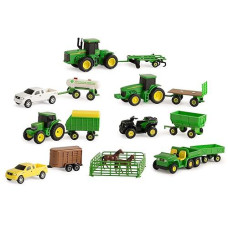 John Deere Tractor Toy And Truck Toy Value Set - 20 Farm Toys - Includes Tractors, Trucks, Fencing, And Horse Toy - Toddler Ages 5 Years And Up