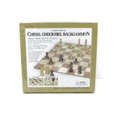 Cardinal Industries Chess/Checkers And Backgammon Set