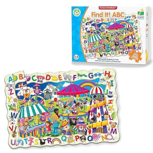 The Learning Journey Puzzle Doubles - Find It! Abc - Large Floor Puzzle For Kids Ages 3-5, Abc Puzzles For Kids Ages 3-5, Alphabet Puzzle, Award Winning Educational Toys