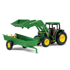 Ertl John Deere 6210 Tractor With Loader And Manure Spreader (1:32 Scale)