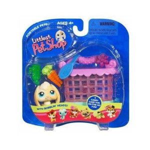 Littlest Pet Shop Pets On The Go Figure Floppy Bunny With Hutch
