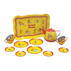 Schylling Curious George Tin Tea Set