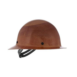 Msa 454664 Skullgard Full-Brim Hard Hat With Staz-On Pinlock Suspension, Non-Slotted Cap, Made Of Phenolic Resin, Radiant Heat Loads Up To 350F - Standard Size In Natural Tan