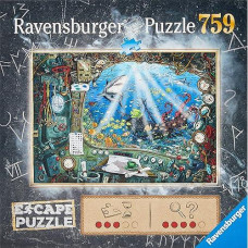 Ravensburger Escape Puzzle Submarine - 759 Piece Jigsaw Fun For Kids And Adults 12+ | Unique Escape Room Experience | Precision Fit Pieces For Puzzle Lovers