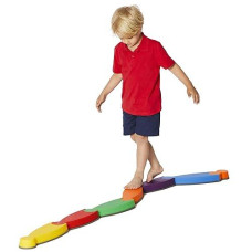 Gonge River Balance Course Set - 7 Elements For Gross Motor Skills Development, Multiple Path Creations - Safe And Sturdy - Ages 2+, Vibrant