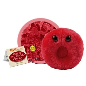 Giantmicrobes Red Blood Cell Plush -Learn About Blood And Circulatory System With This Educational Gift For Students, Scientists, Blood Donation Professionals, And Anyone With A Healthy Sense Of Humor