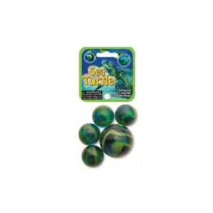 Fs Usa Glass Mega Marbles Sea Turtle Game Net Set (25 Piece)