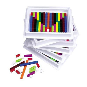 Learning Resources Cuisenaire Multi-Pack Connecting Rods, 444 Rods In Trays (Ler7481)