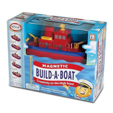 Magnetic Build-A-Boat High Seas Toy Play Set, 10 Pieces