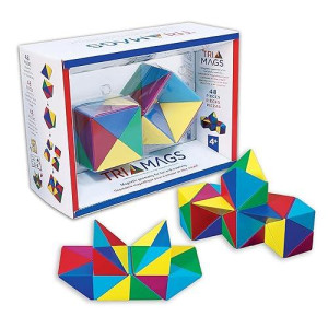 Tri-Mags Magnetic Puzzle Toy, 48 Piece Stem Learning Toy