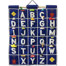 Pockets Of Learning Abc Felt Wall Hanging Chart - Early Education Alphabet Fabric Wall D