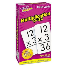 Trend Enterprises: Multiplication 0-12 Skill Drill Flash Cards, Exciting Way For Everyone To Learn, Facts Through 12, Self-Checking, Great For Skill Building And Test Prep, 91 Cards Included, Ages 8+