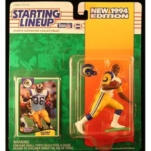 Jerome Bettis / Los Angeles Rams 1994 Nfl Starting Lineup Action Figure & Exclusive Nfl Collector Trading Card