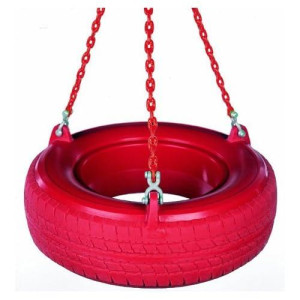 Playkids Tire Red + 3 Clevis (Sh-42) +3 H-55 Chain Red