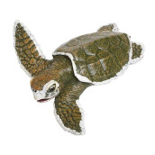 Safari Ltd. Kemp'S Ridley Sea Turtle Baby Figurine - Lifelike 5" Model Figure - Educational Toy For Boys, Girls, And Kids Ages 18M+