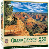 Masterpieces 550 Piece Jigsaw Puzzle For Adults, Family, Or Kids - Grand Canyon South Rim - 18"X24"