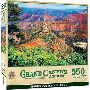Masterpieces 550 Piece Jigsaw Puzzle For Adults, Family, Or Youth - Grand Canyon North Rim - 18"X24"