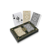 Kem Playing Cards Arrow Black And Gold Bridge Size Jumbo Index Playing Cards, Arrow Black/Gold, 1017402