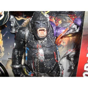 1998 - Mcfarlane Toys - Spawn - Series 12 - Cy-Gor 2 Ultra-Action Figure - Special Boxed Edition - Chest Cavity Opens To Reveal Cyber-Chimp - Mint - Limited Edition - Collectible