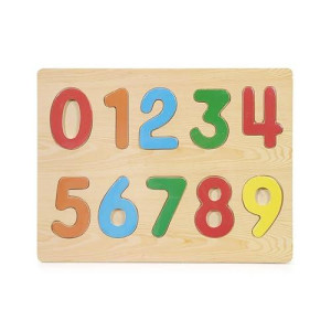 Puzzled Kids Playschool Preschool Raised Puzzle Small - Numbers Wooden Toys