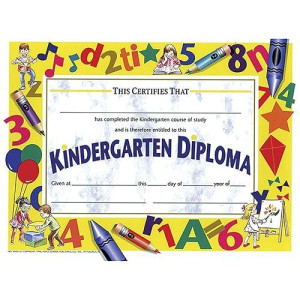 Hayes School Publishing Publishing Kindergarten Diploma, 8.5" X 11", Pack Of 30,Multi
