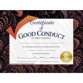 Hayes Publishing Certificate Of Good Conduct, 8.5" X 11", Pack Of 30