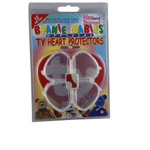 Ty Beanie Babies Heart Tag Protector - Pack Of 10
