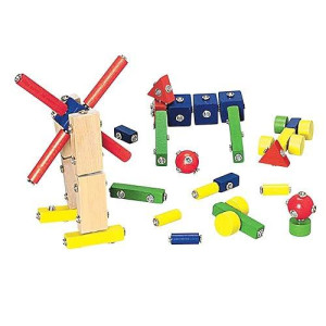 Constructive Playthings Children's Snap N Play Building Blocks (65 pcs.)