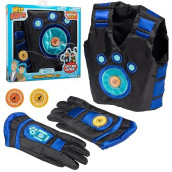 Wild Kratts Creature Power Suit -Martin (Size 4-6X) Includes Vest, Gloves & 2 Power Discs For Childrens Costume Dress Up & Pretend Play - Officially Licensed Toys - Gift For Kids Boys Girls
